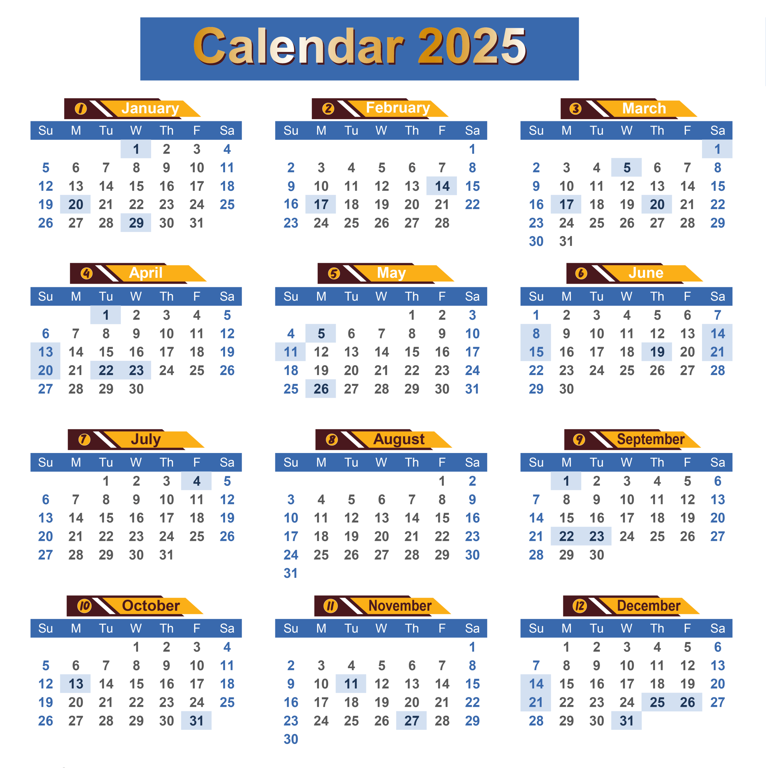Calendar Production